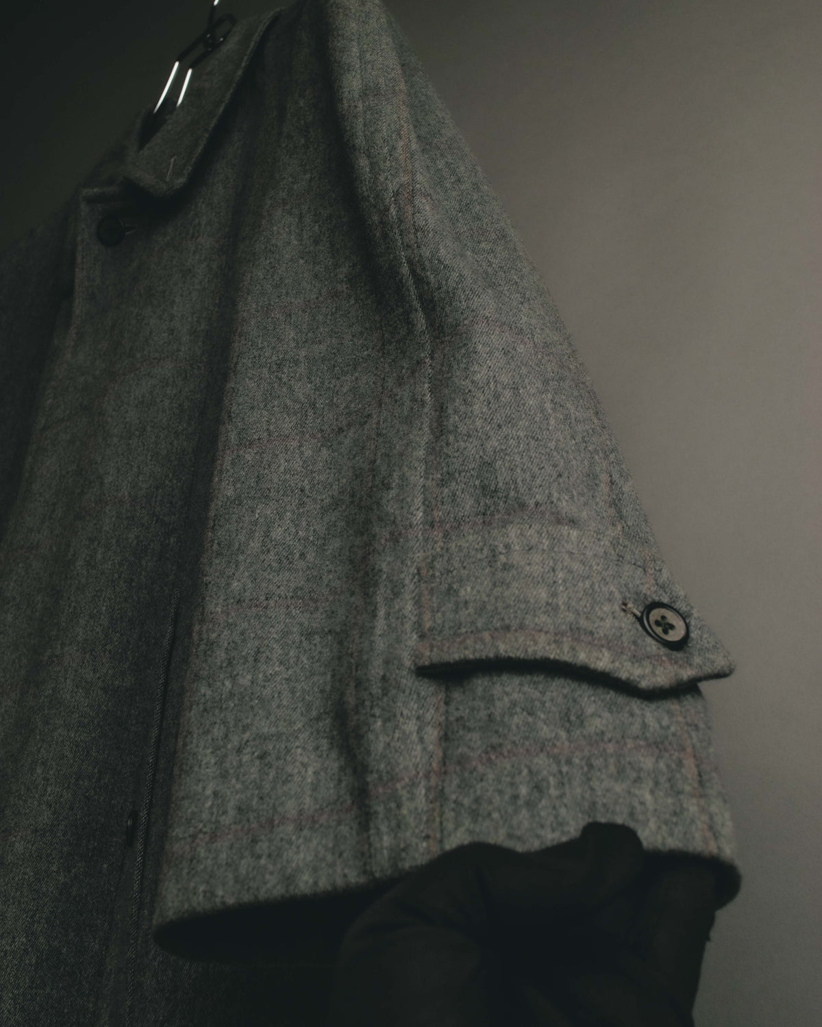 “Burberrys” 80’s Bedford wool balmacaan coat