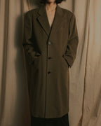 "CHRISTIAN DIOR MONSIEUR" 80's-90's Classic tailored wool melton chester coat
