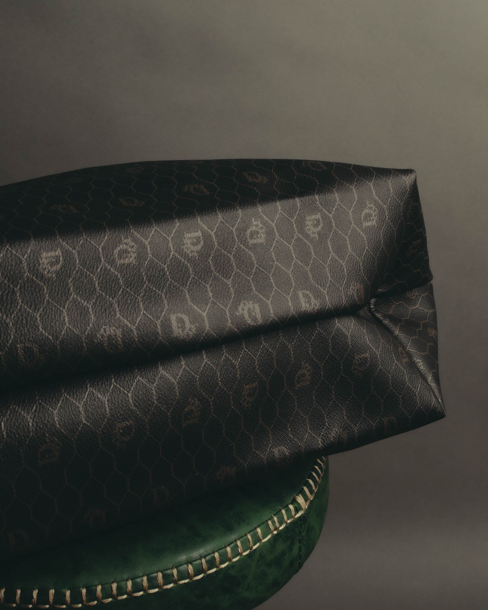 "Christian Dior" 70's-80's Honeycomb travel bag