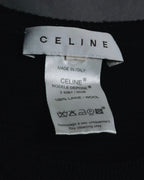 "CELINE" 00’s fine ribbed wool crewneck knit