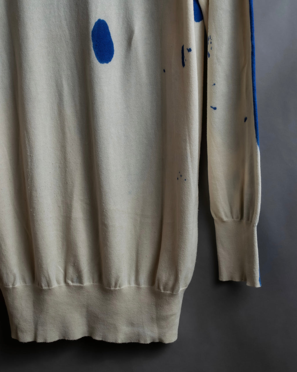 "Alexander McQueen" Painted oversized V-neck knit