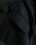 "POLO Ralph Lauren" Herringbone weave charcoal gray tailored jacket