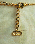 “Christian Dior” 00’s Dior heart charm tassel necklace