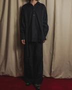 Camisa de botones con jacquard H-jacquard de los años 90 de "HERMES"