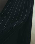 -SPECIAL- "LOEWE" 10's Pinstriped silk-lined wide trousers