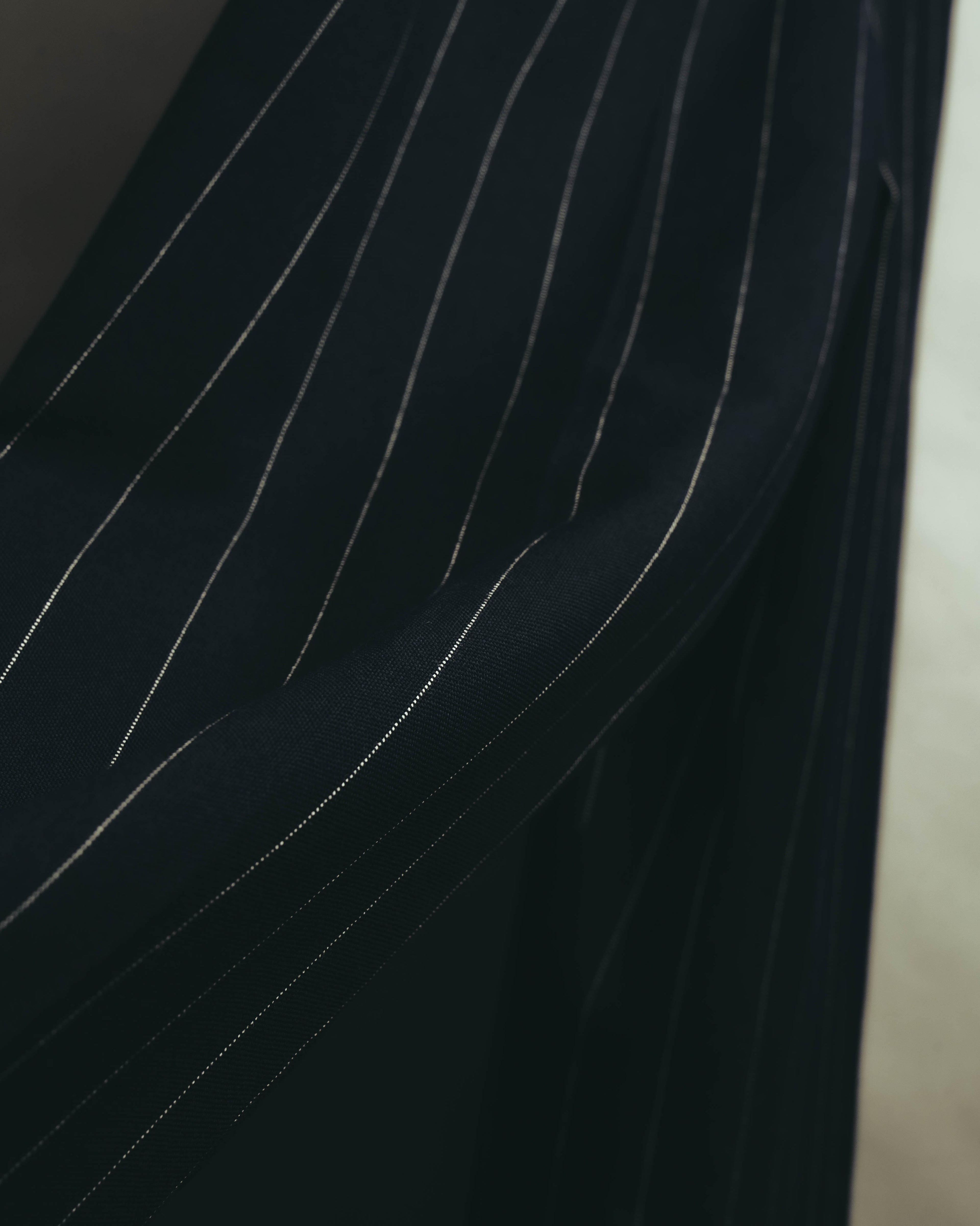 -SPECIAL- "LOEWE" 10's Pinstriped silk-lined wide trousers