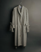 -SPECIAL- “LOEWE” 2010’s striped ribbon sleeve long gown coat