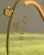 "GUCCI" 2010's-20's Bee motif polygonal sunglasses