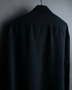 "HUGO BOSS" Striped fabric super oversized black shirt