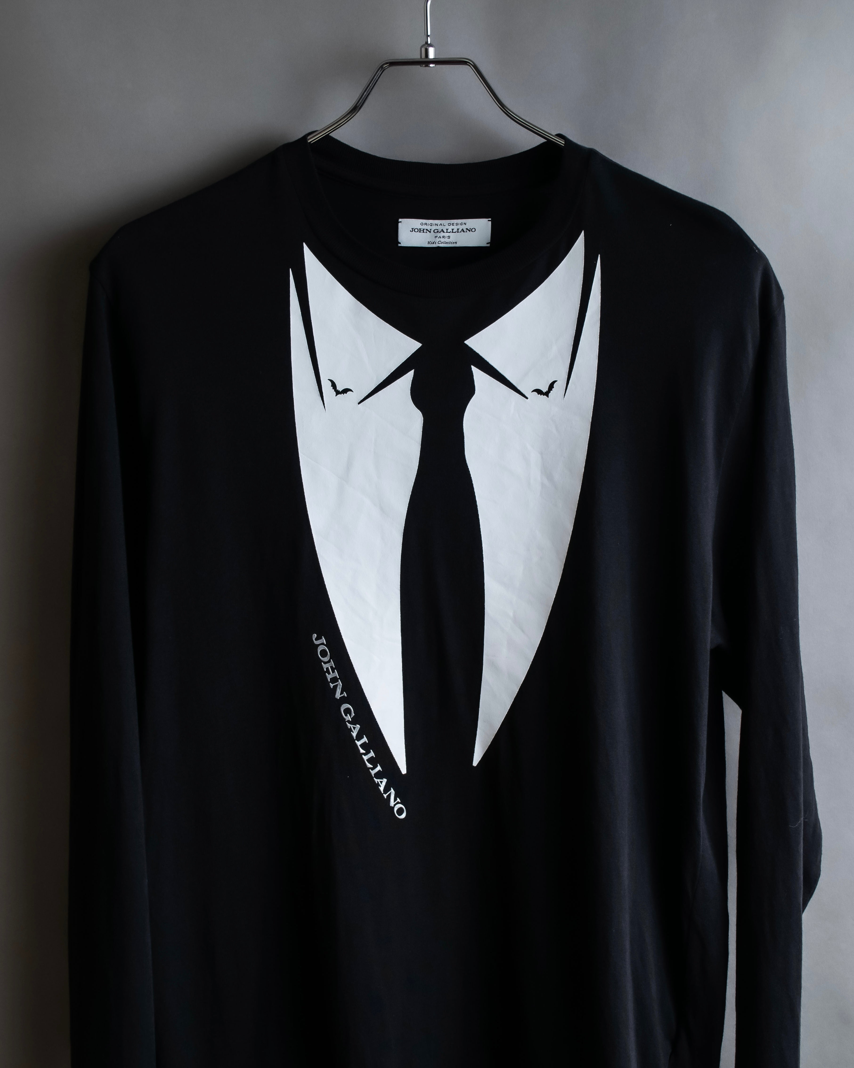 "John Galliano" Tie motif trompe l'oeil design pullover