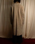 -SPECIAL- "LOEWE" 90's-10's Fur collar cordero lambskin long coat