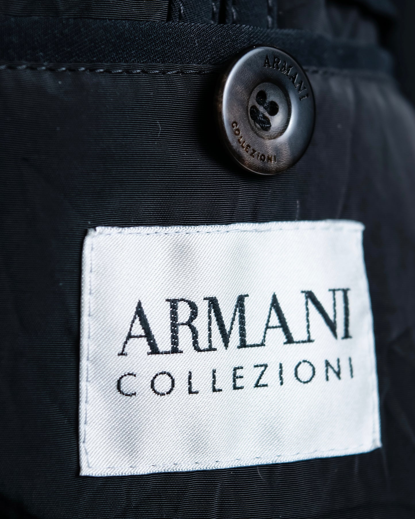 "ARMANI" Minimal design stand up collar blouson