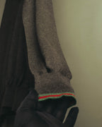 “GUCCI” 90’s-00’s Web stripe V-neck knit sweater