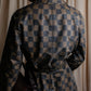 "FENDI" Pecan checkered belted mid length coat