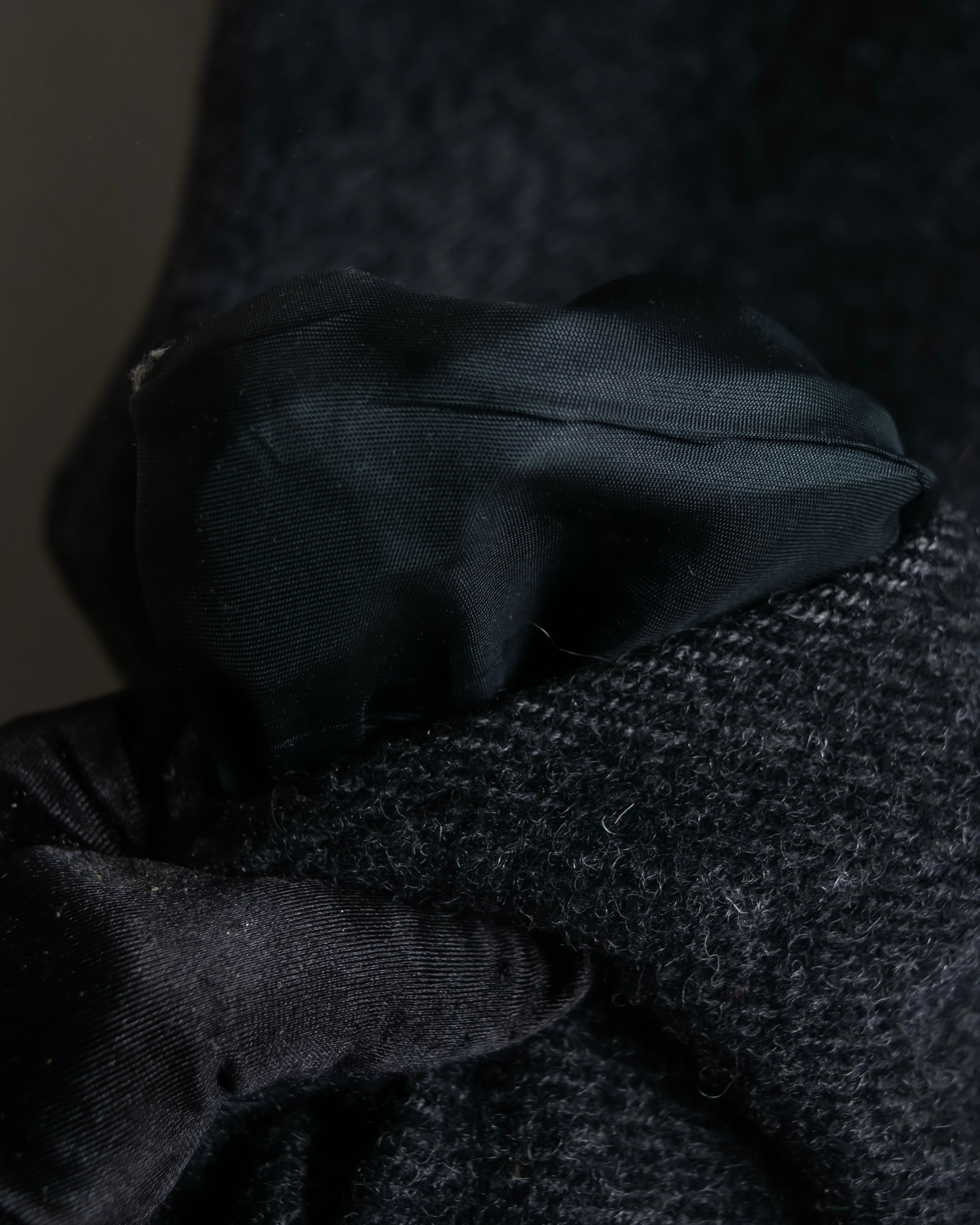 "Vintage fur collar chester coat"