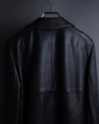 "Weekend Max Mara" Minimalist design center zip-up leather jacket