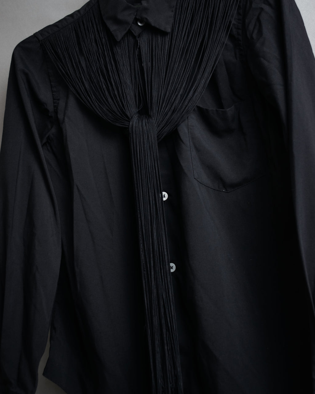 “COMME des GARCONS” 2022SS  Fringed dress shirt