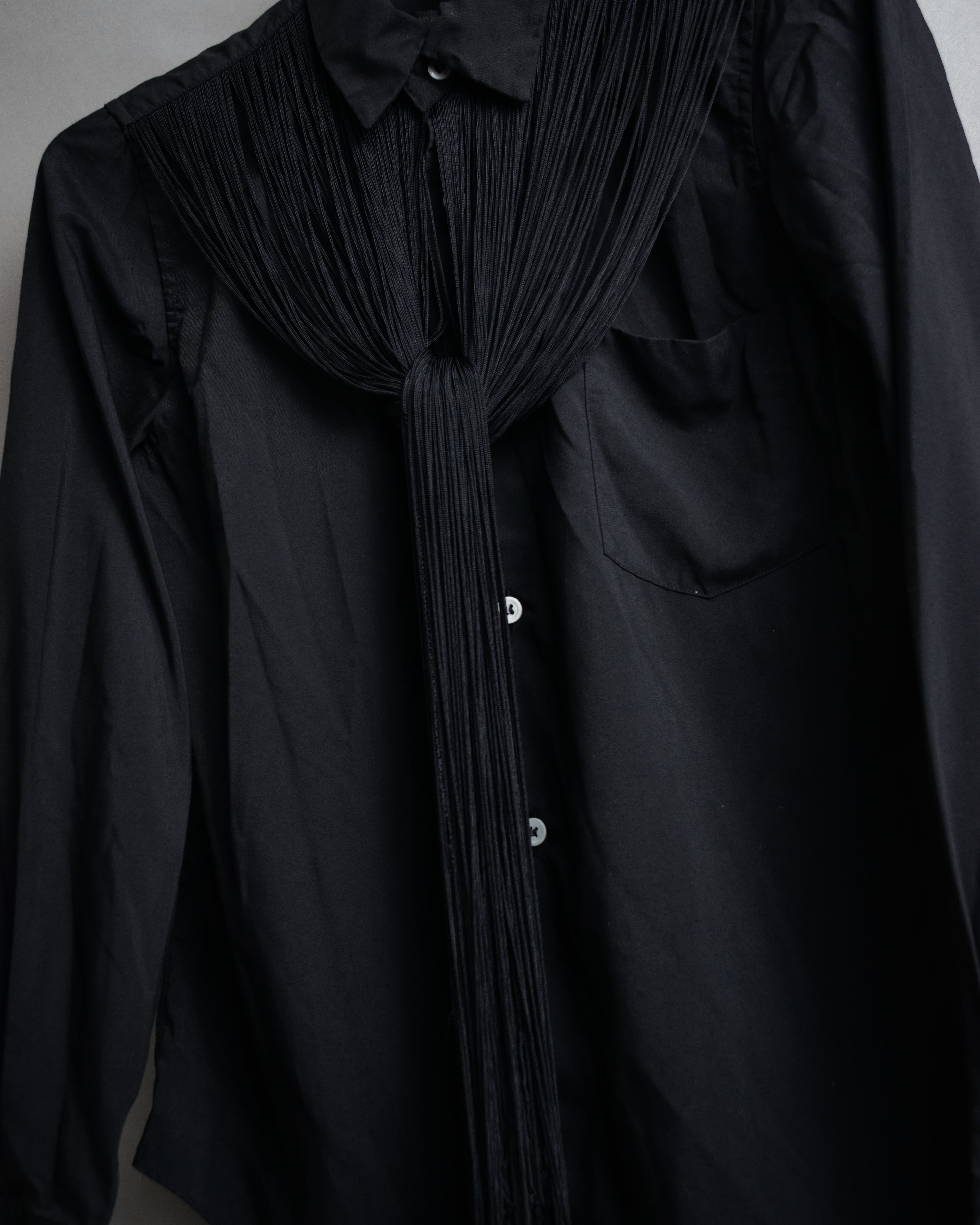 “COMME des GARCONS” 2022SS  Fringed dress shirt