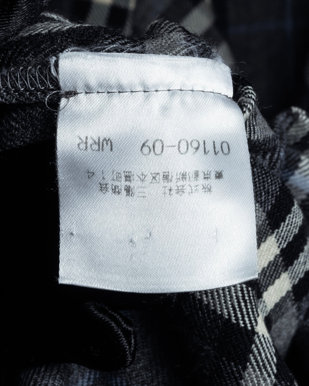 "BURBERRYS" Gold metal button design check pattern wool shirt