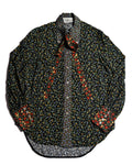 GUCCI × LIBERTY LONDON/ 2020AW Original Floral Pattern Fabric Ribbon Tie Button Down Shirt