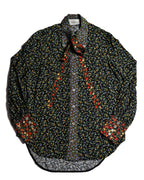 GUCCI × LIBERTY LONDON/ 2020AW Original Floral Pattern Fabric Ribbon Tie Button Down Shirt