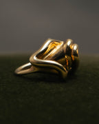 -SPECIAL- “Bottega Veneta” 10's- Sculptural gold plated knot ring