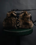 "DOLCE&GABBANA" 00’s-10’s Fur shoulder bag with logo hardware