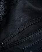 "AULENTTI" Gold closure belt design leather 2-way bag