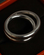 "HERMES" Vertige polished silver 925 ring