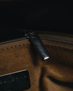 "MAURO GOVERNA" 00’s-10’s lamb leather belted draped bag