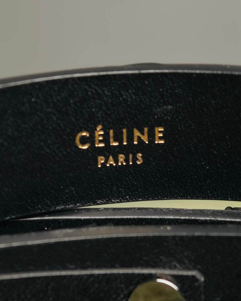 “CÉLINE” 2010 Crystal embellished leather belt
