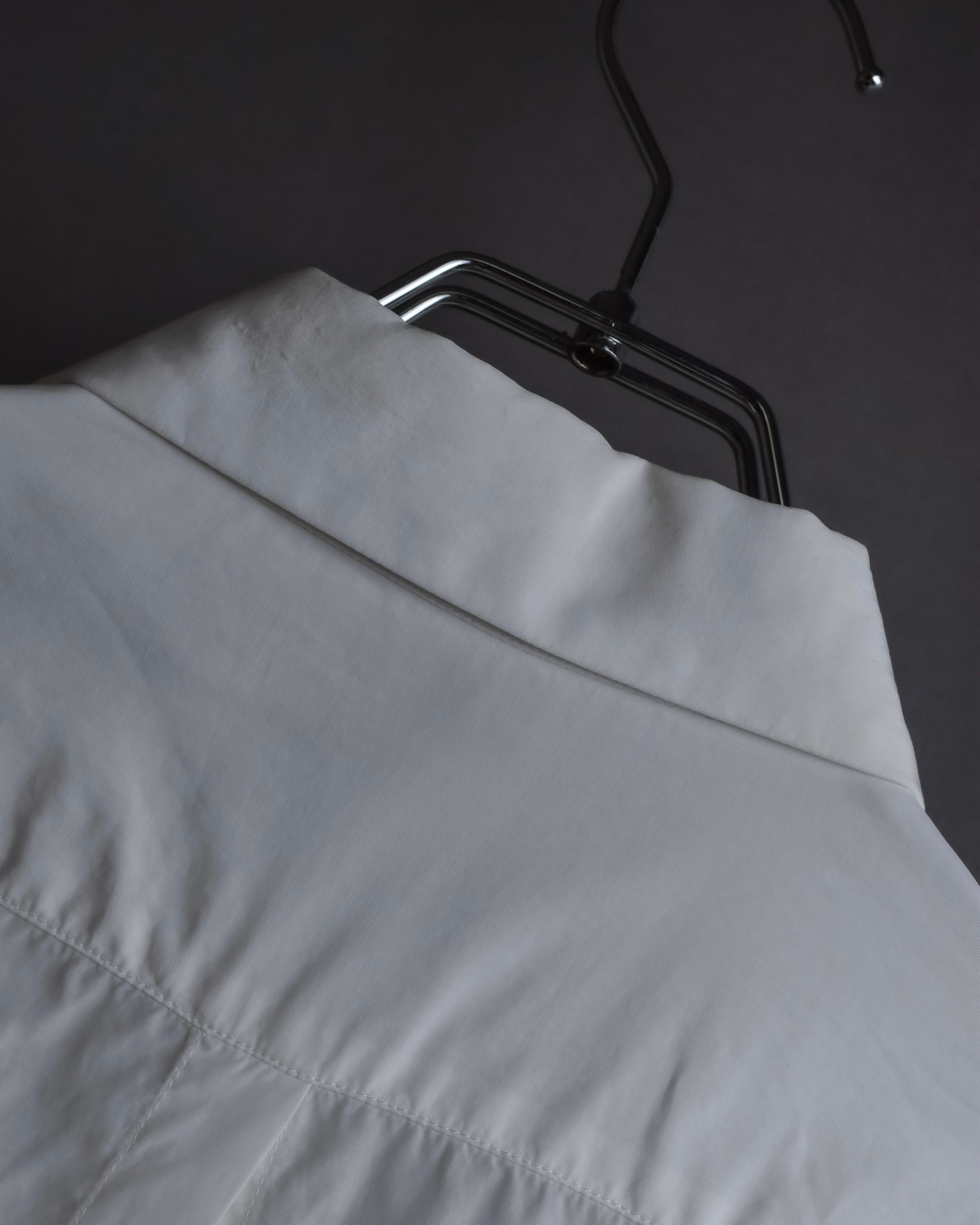 "Acne" Ribbon slit back design shirt