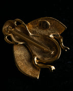 "Christian Dior" Bee motif gold brooch