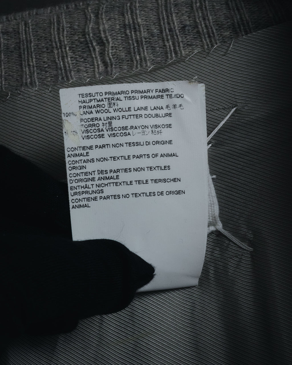 "Maison Margiela" 17AW belted gown knit coat