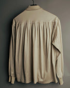 “Christian Dior” 90’s Gathered fly-front jersey blouse