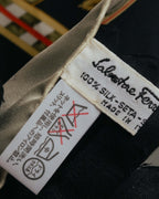 "Salvatore Ferragamo" 90's-00's Vintage arctic fauna and scrolling ribbon silk scarf
