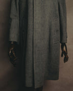 “Burberrys” 80’s Bedford wool balmacaan coat