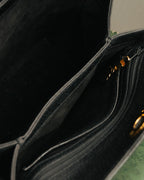 -SPECIAL- “GUCCI” 70’s-80’s Pigskin leather turn lock handbag