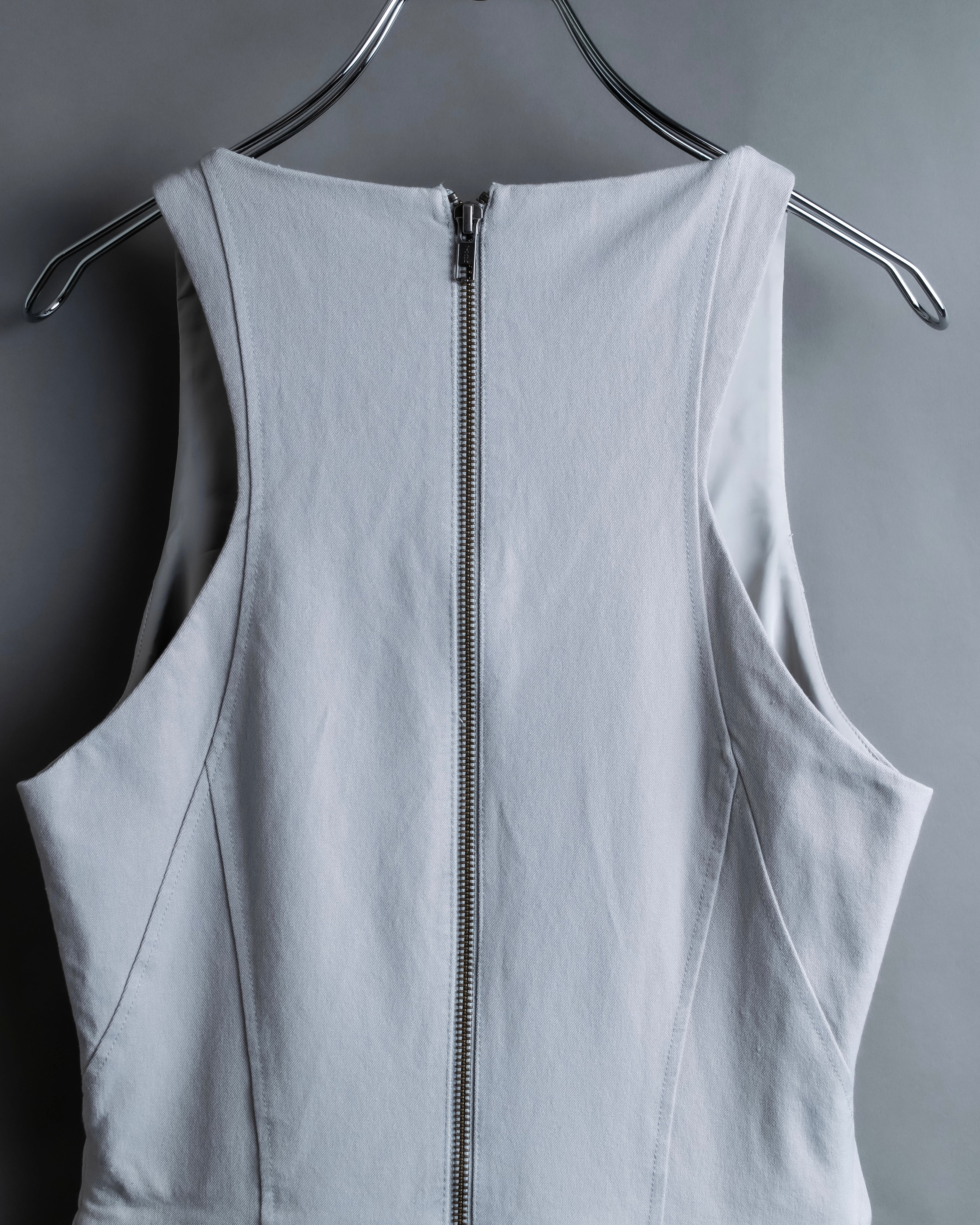 “Helmut Lang” Asymmetry designed v neck one piece