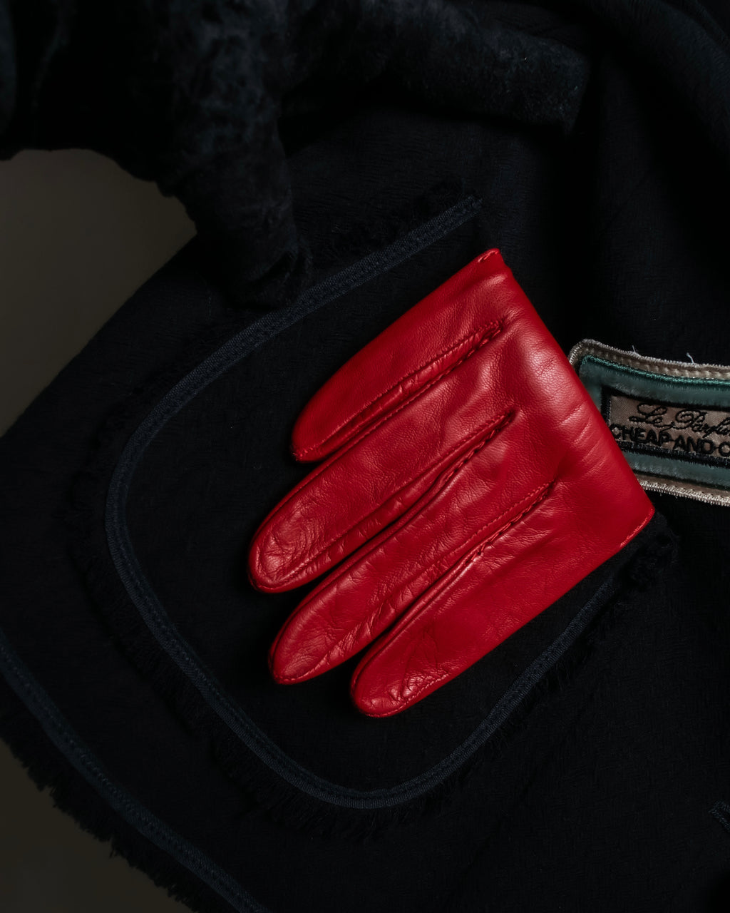 "MOSCHINO" Object sewn design tweed jacket