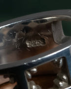 "Tiffany&Co" Silver 925 square cut edged ring