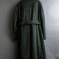 Vintage deep green colour military long coat