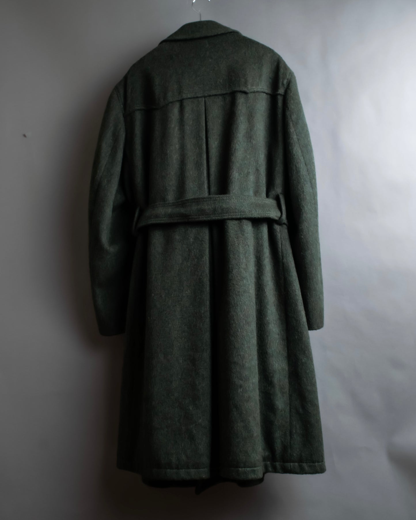 Vintage deep green colour military long coat