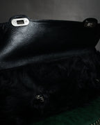 "MARNI" 2011 winter edition shearling fur shoulder bag