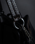 "Cartier" Marcello de Cartier python leather combination bag