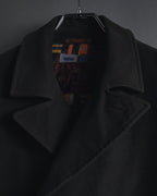 "ETRO" 08AW graphic-lined double-breasted coat