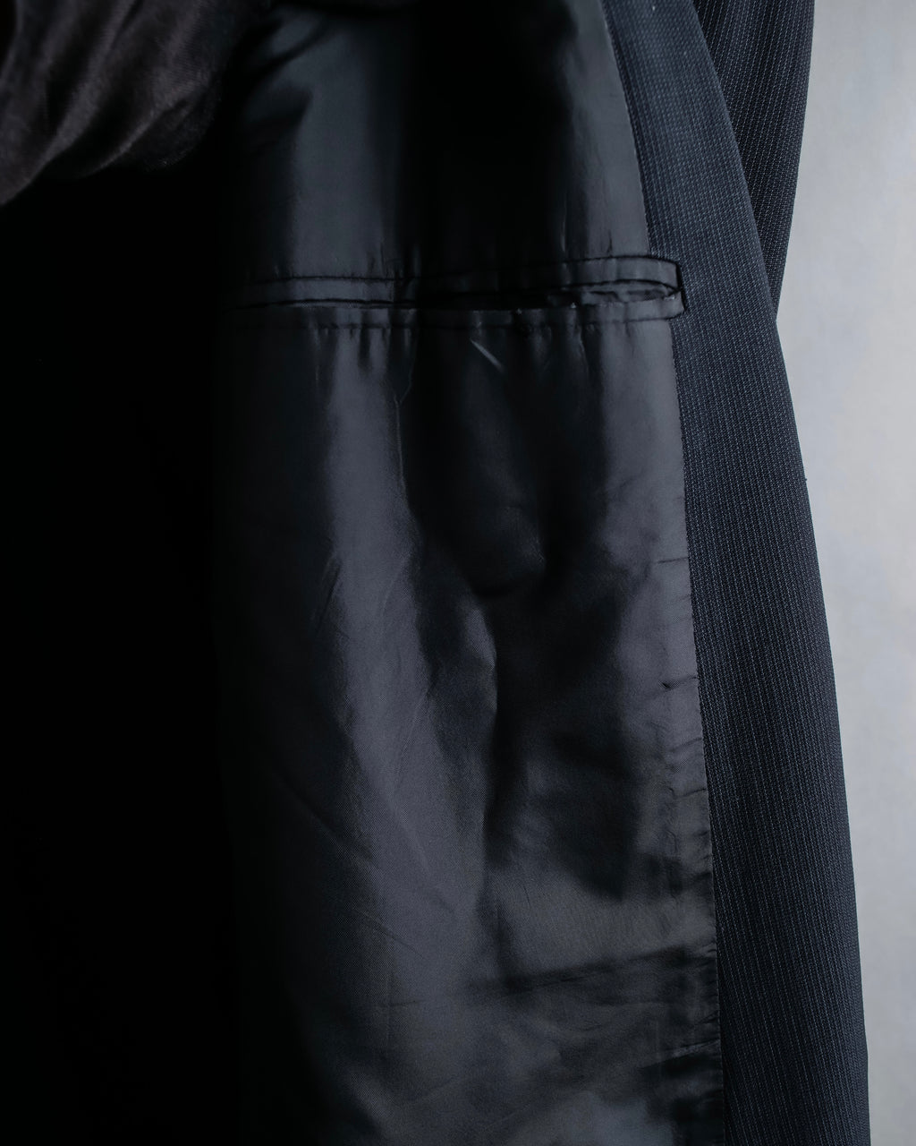 "GIORGIO ARMANI" Beautiful drape navy wool set up