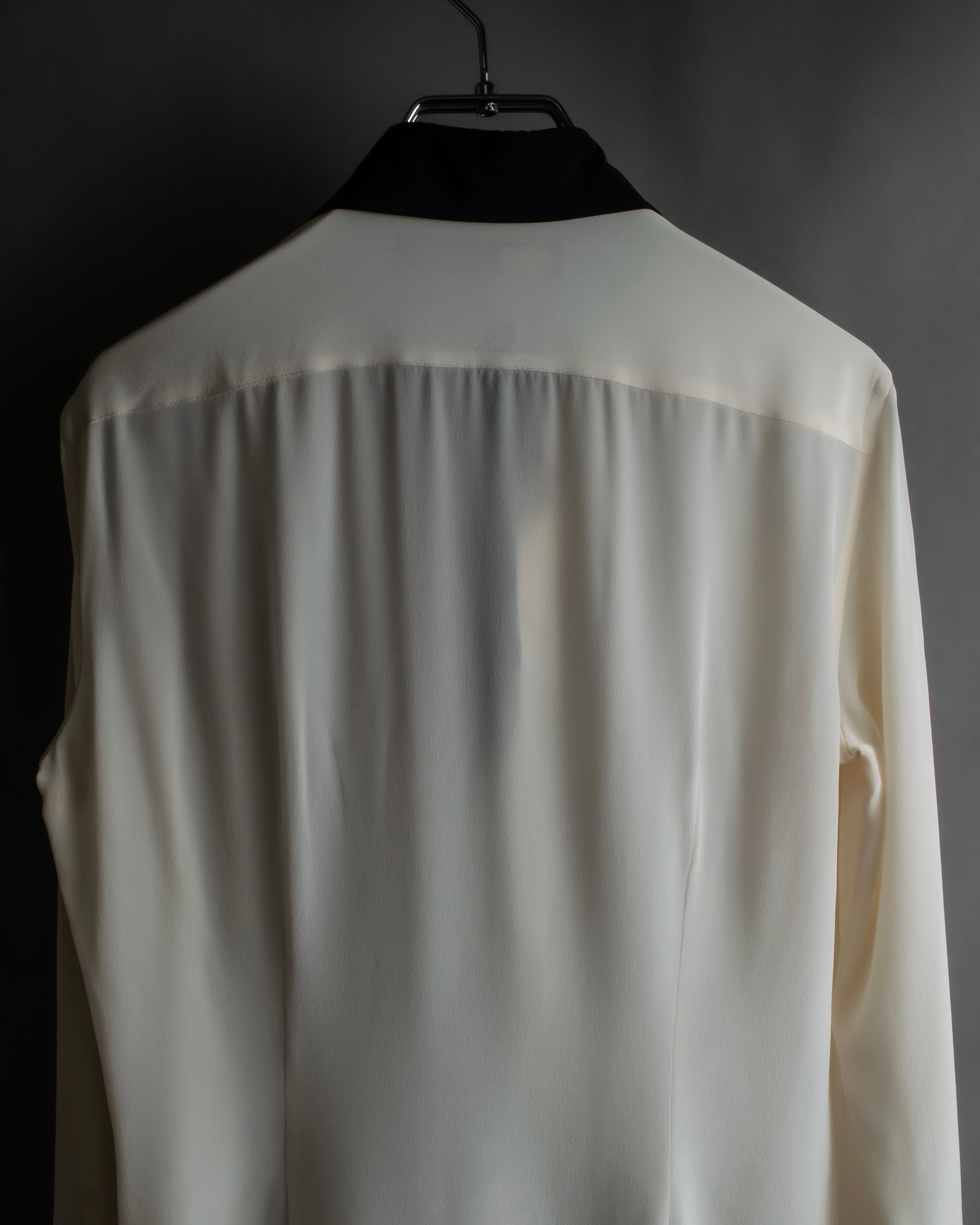 "Ralph Lauren" High density woven silk clerical shirt