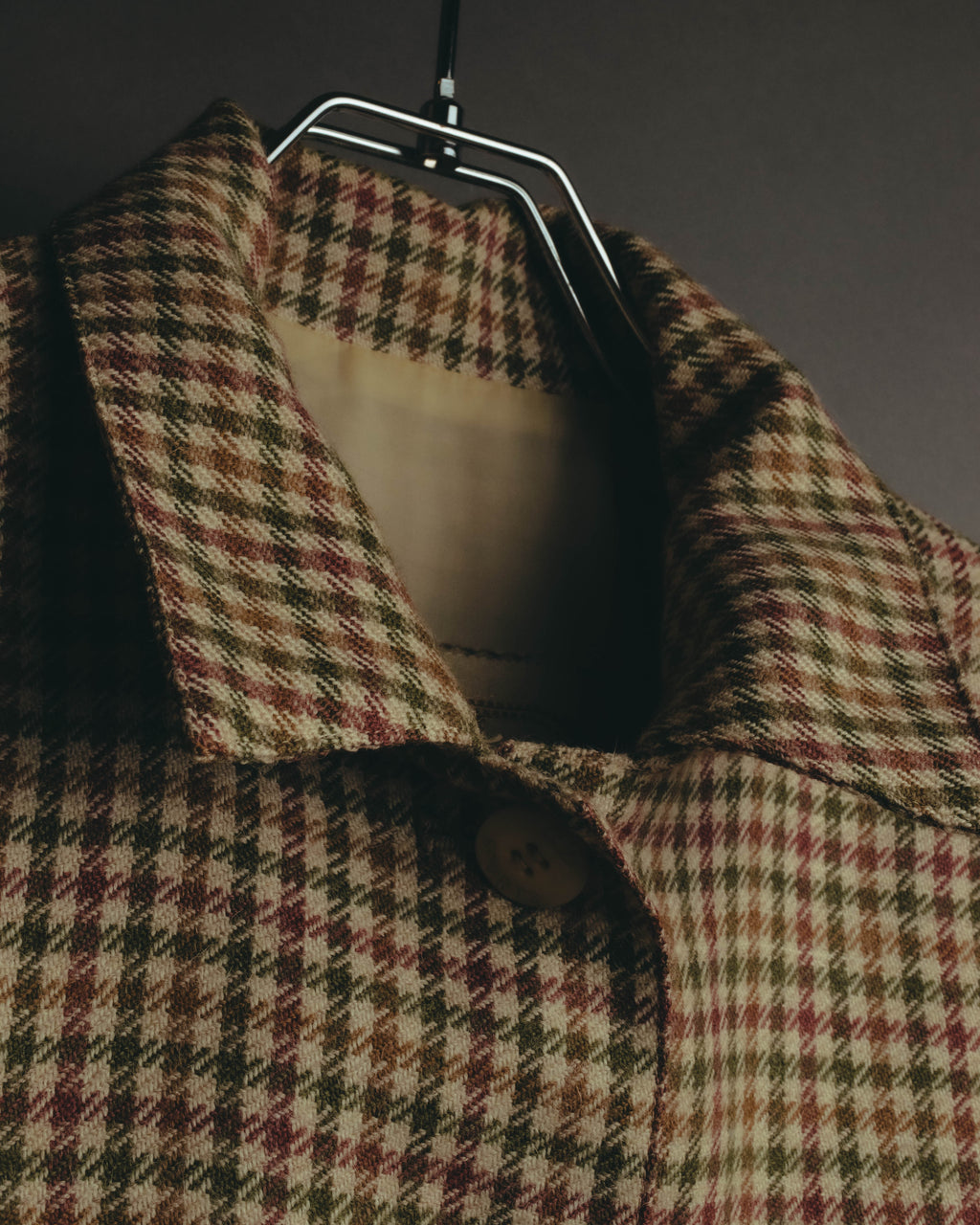 "Christian Dior" 80's-90's Wool check bomber jacket