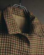 "Christian Dior" 80's-90's Wool check bomber jacket